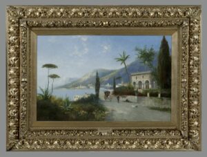 1. A.L.Terni. Картины парные с изображением вилл на Лазурном побережье.