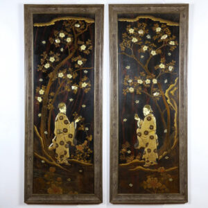 144. Пара панно «Китайские учёные-философы»