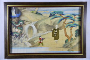 309. Панно «Монах, вызывающий дракона»