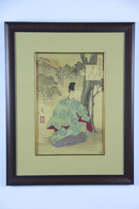 36. Лист из серии "Луна над храмом Сёсон" №69, 1888 г.