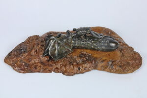 68. Композиция «Лягушка на огурце»